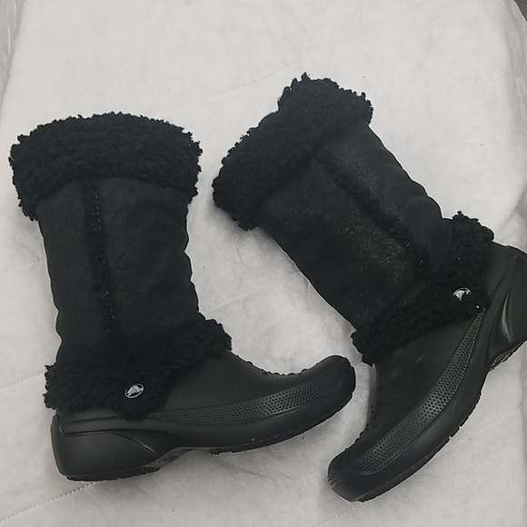 crocs nadia boots